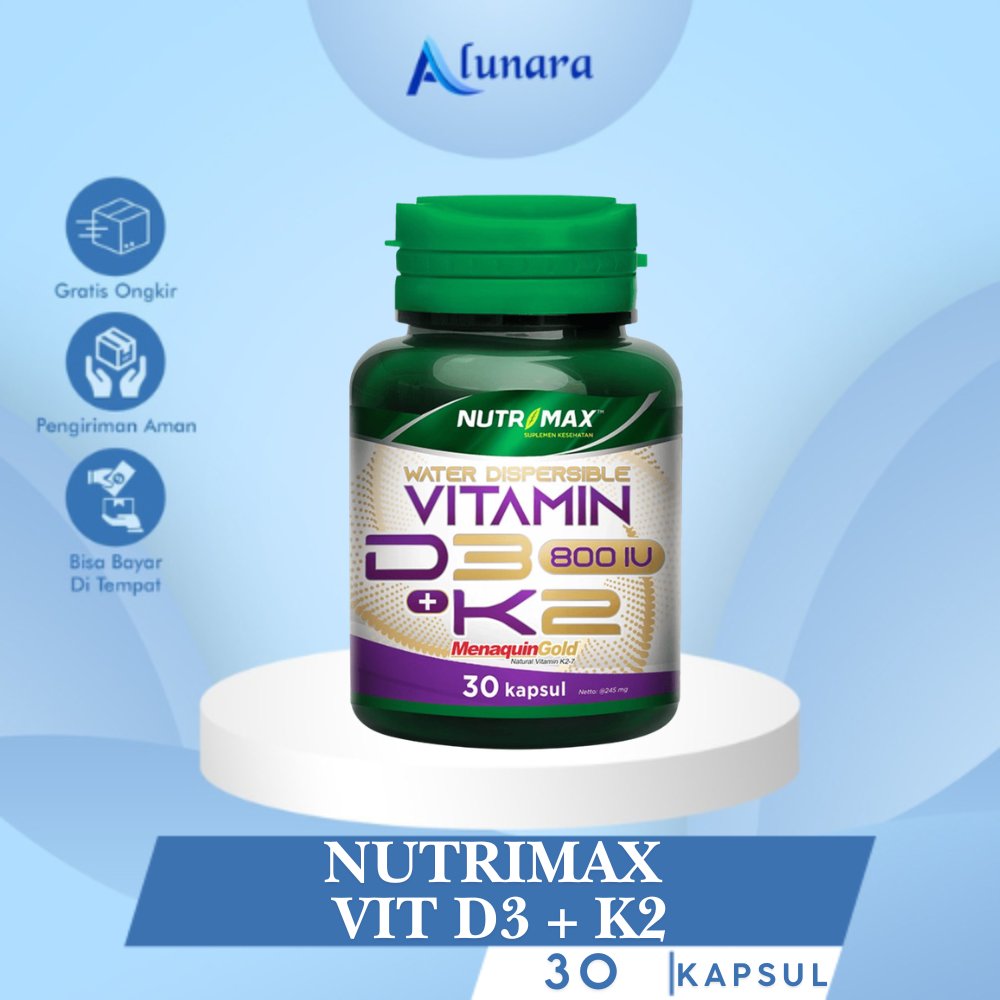 Nutrimax Vitamin D3 + K2 Suplementasi vitamin D3 dan vitamin K2