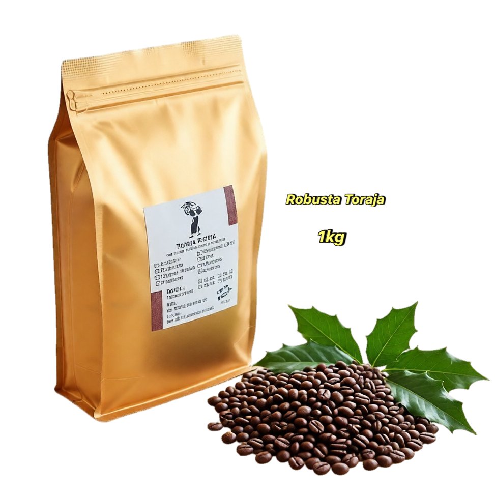 Kopi  Toraja Robusta bubuk Biji Kopi  Robusta Toraja 1Kg      asli Toraja .
