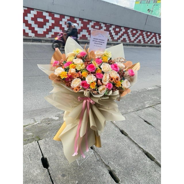 Standing Flower Medan | Bunga Grand Opening Kantor, Anniversary & Pembukaan Toko | Florist Medan