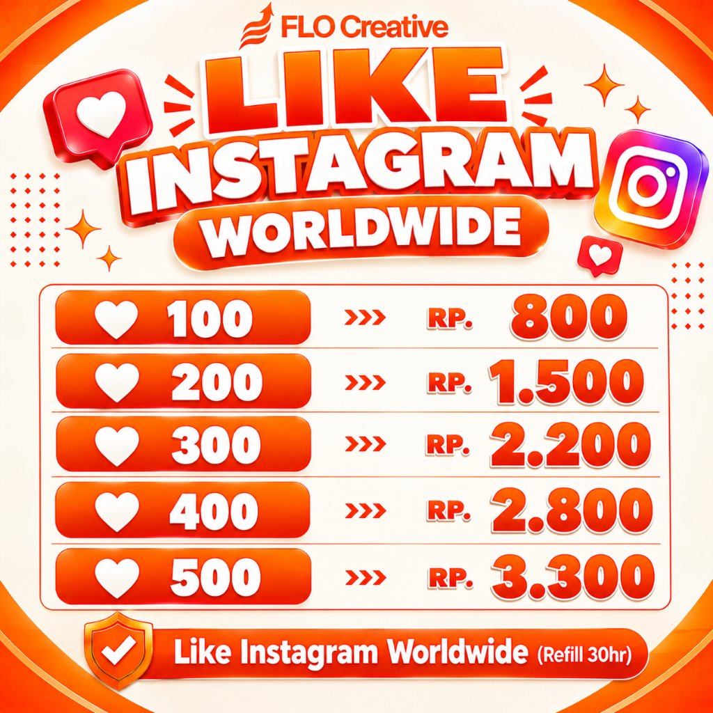 Layanan Like Instagram Real Premium / Tambah Like IG Foto & Reels