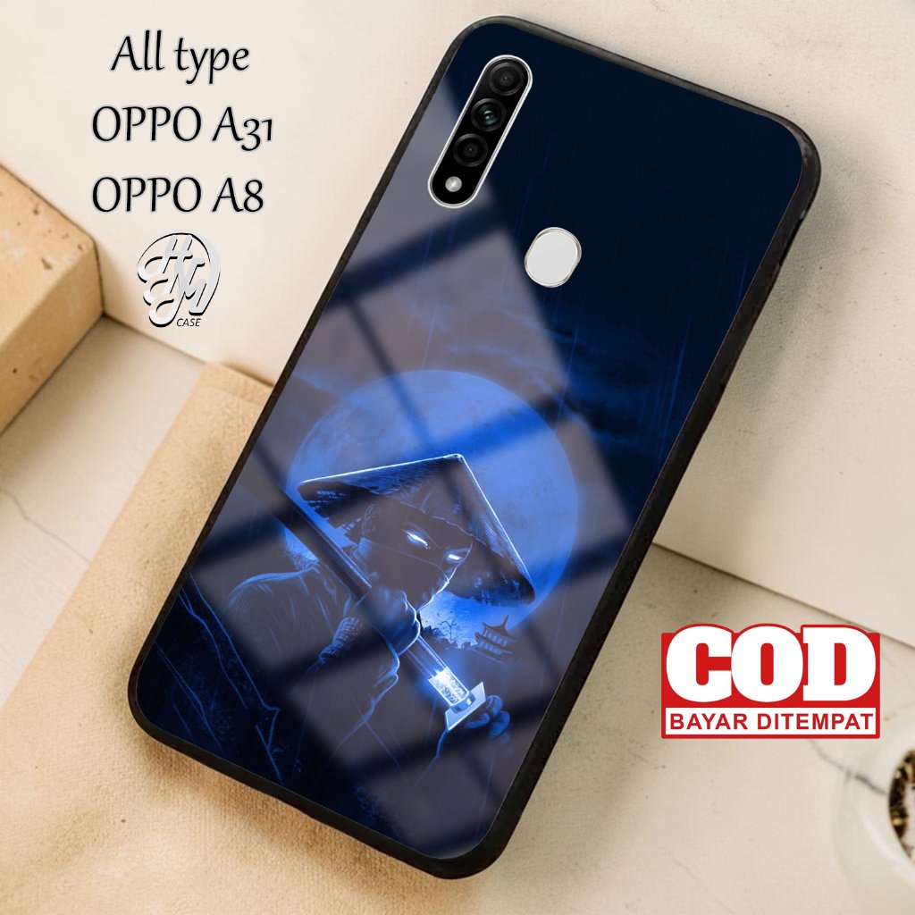 Casing Hp Untuk Oppo A31 / Oppo A8 Terbaru - Fashion Samurai Case Murah Softcase Hardcase Glossy Pel