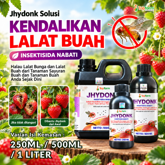 Obat Lalat Buah Topfarm / Obat Lalat Buah Stroberi / Obat Lalat Buah Pada Stroberi / Obat Lalat Buah