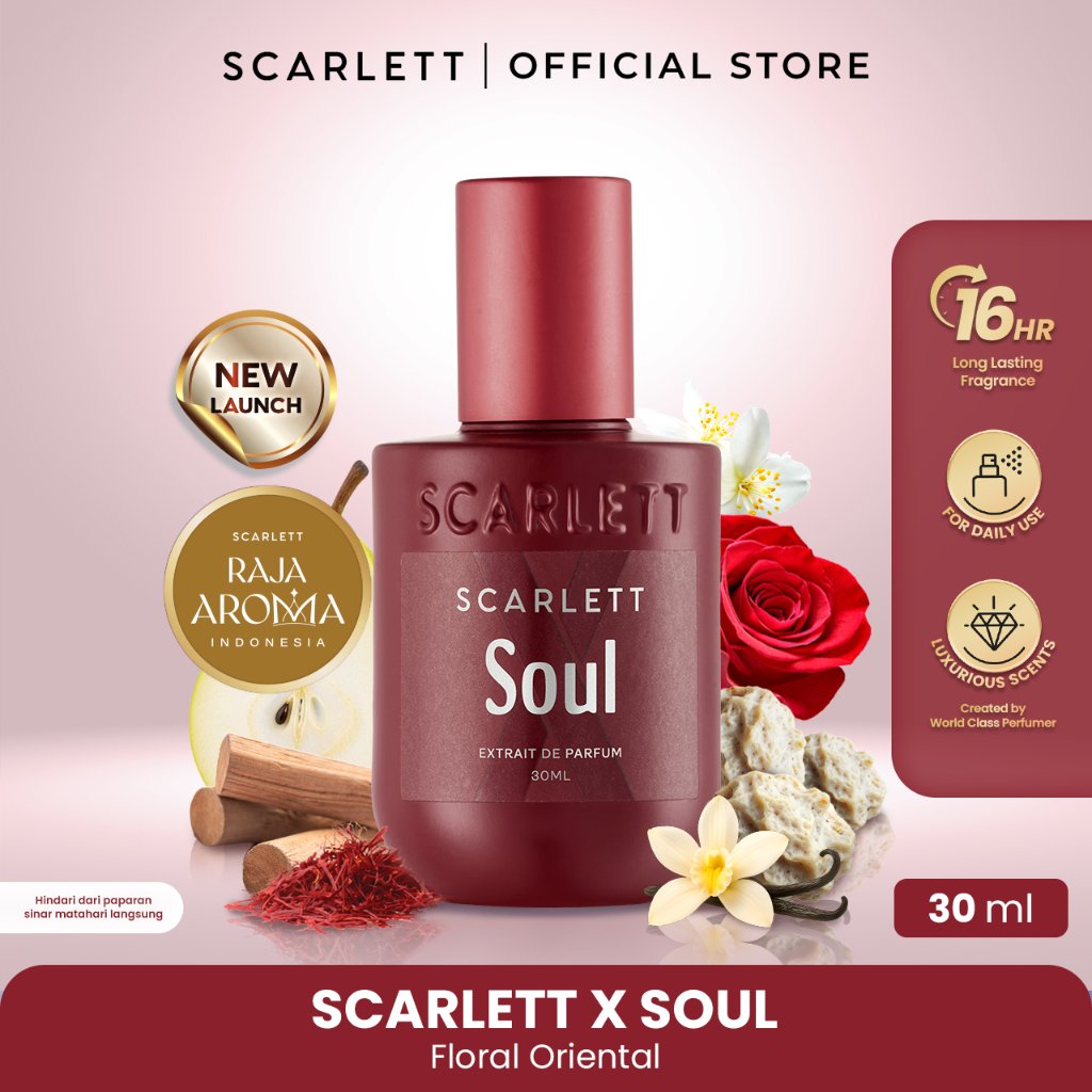 [NEW LAUNCH] SCARLETT X Series - Soul - Extrait De Parfum 30ml | Unisex Parfum Wangi Mewah Tahan Lam
