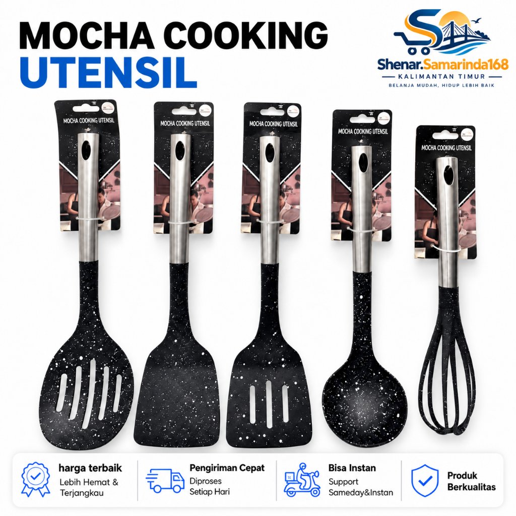 SPATULA SET / CENTONG / SPATULA STAINLESS / KITCHEN UTENSIL SET / MOCHA COOKING UTENSIL