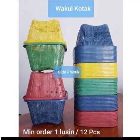 Wakul Plastik/Ceting Plastik /Wakul Hajatan/Wakul kotak bahan tebal.