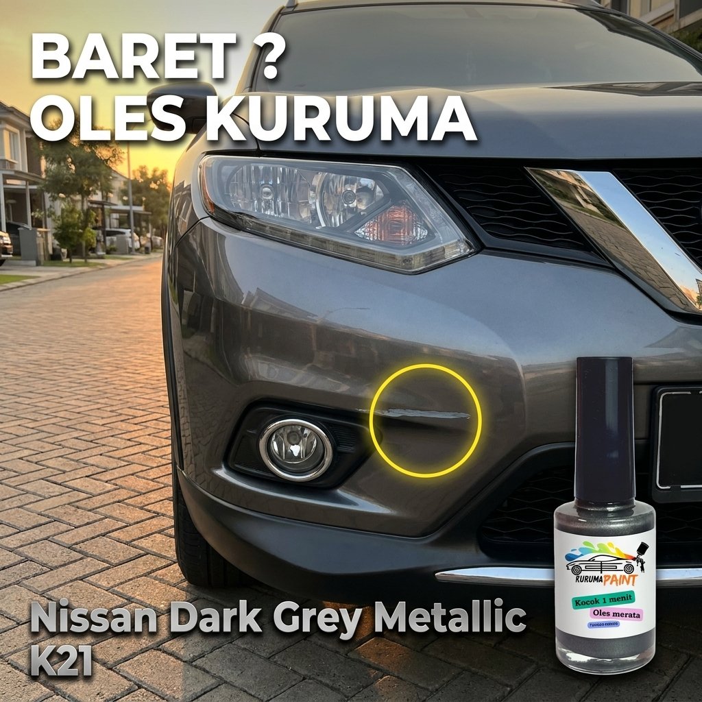 Kurumapaint Grey Metallic K21 Cat Oles Mobil  Nissan X-TRAIL Generasi ke-2 (Kode Bodi: T31) , Genera