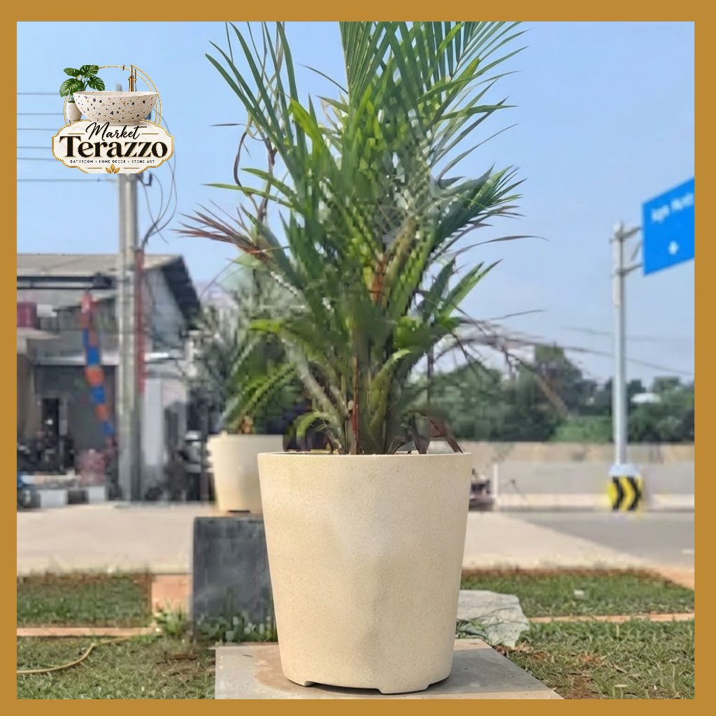 Pot Tanaman Teraso Outdoor Besar Jumbo 70 cm Teraso Mewah