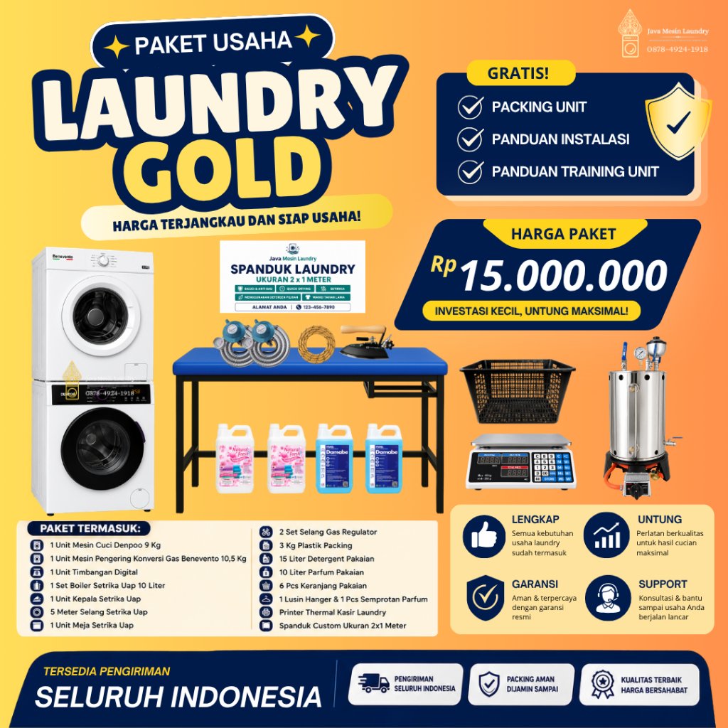 Paket Usaha Laundry Murah Siap Mulai Usaha Laundry dengan Modal Terbatas Mesin Pengering Dryer Benev