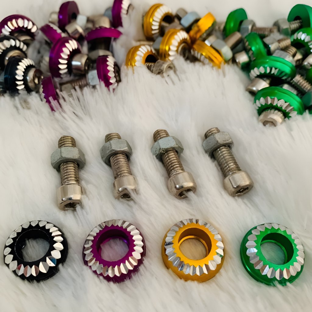Monel Ring Baut L / Monel Variasi Baut L + Ring / Mur Baut Uk 8mm