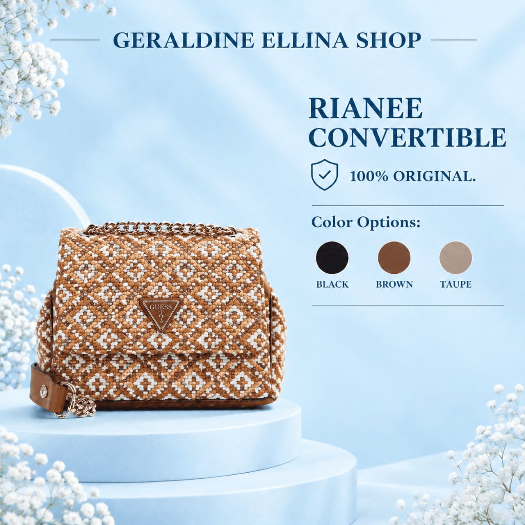 Guess Shoulder bag Original seri RIANEE CONVERTIBLE Tas Wanita