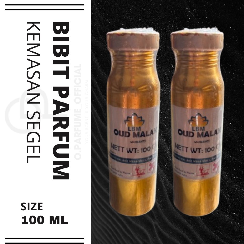 BIBIT PARFUM OUD MALAKI KEMASAN SEGEL PABRIK 100ML BY LBM FRAGRANCE / MINYAK WANGI / BIANG PARFUM / 