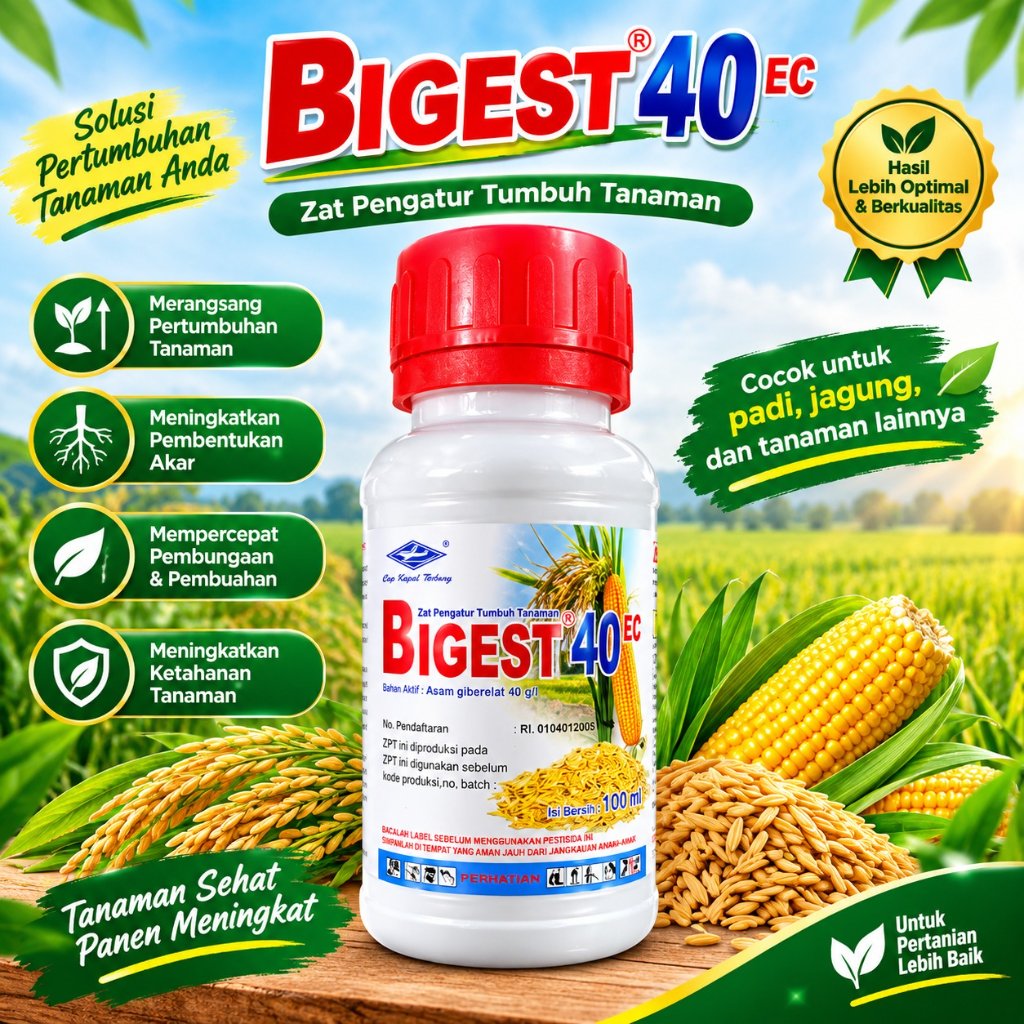 Bigest 40EC 100 ml zat pengatur tumbuh. Dijamin ori