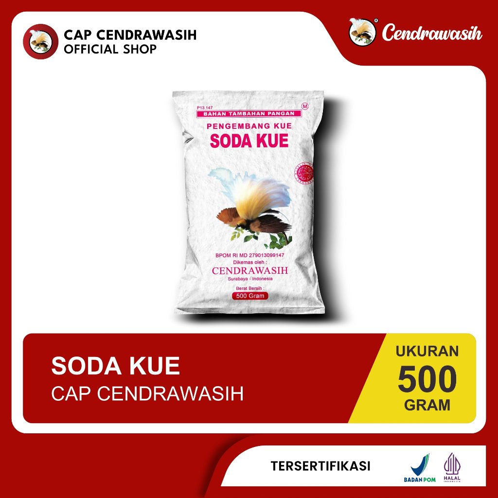 Cendrawasih Soda Kue Bahan Tambahan Pangan Campuran Pengembang