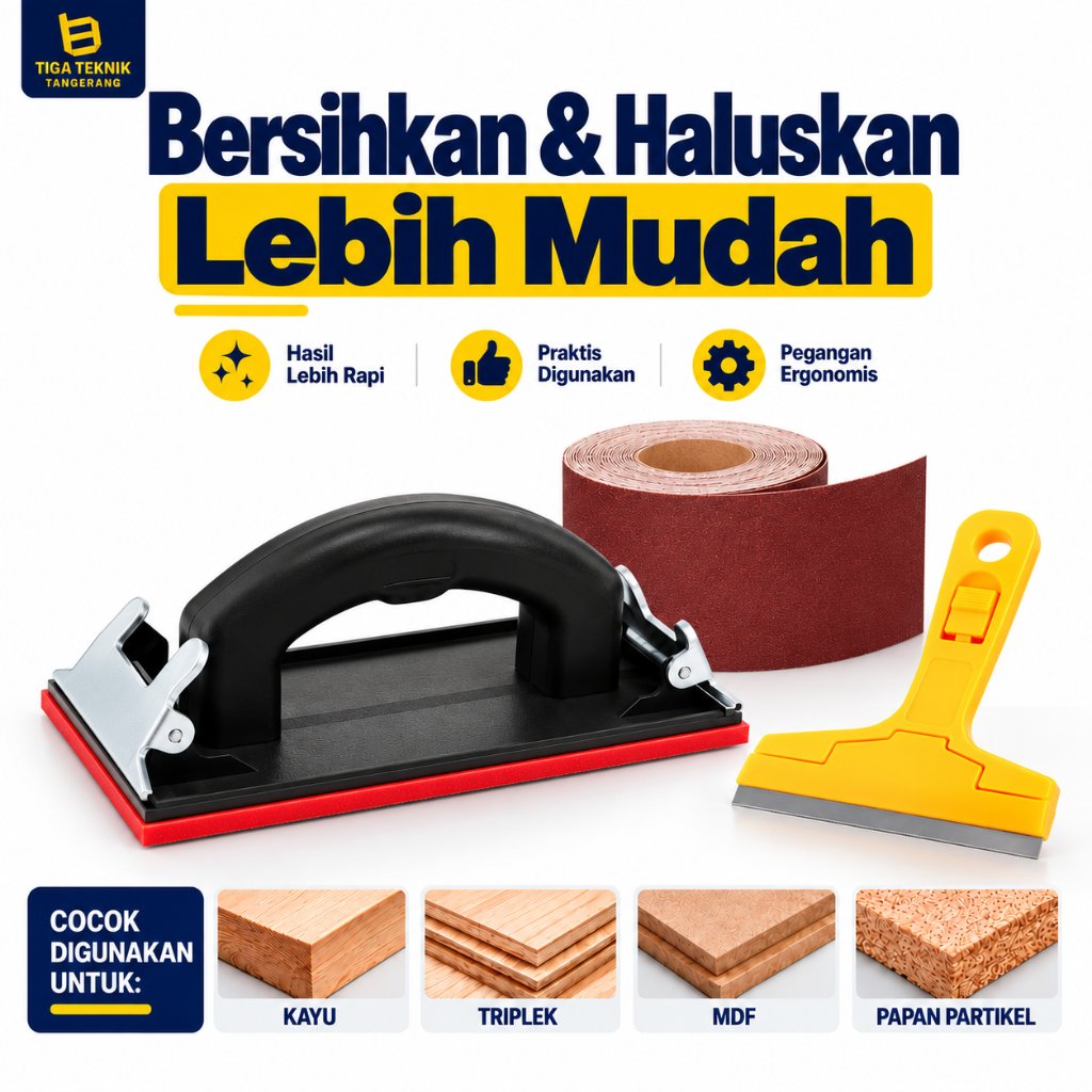 Paket PROMO - Pegangan Amplas Pad Amplas Tangan FREE Amplas Lembaran |  SANDER TANGAN Manual , Sande