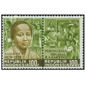 PERANGKO FILATELI INDONESIA 1979 THE 100TH ANNIVERSARY OF MRS. R. A. KARTINI, PIONEER OF WOMEN'S RIG