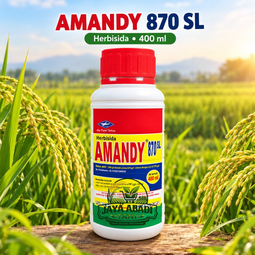 Herbisida AMANDY 870 SL 200 ml - Cap Kapal Terbang