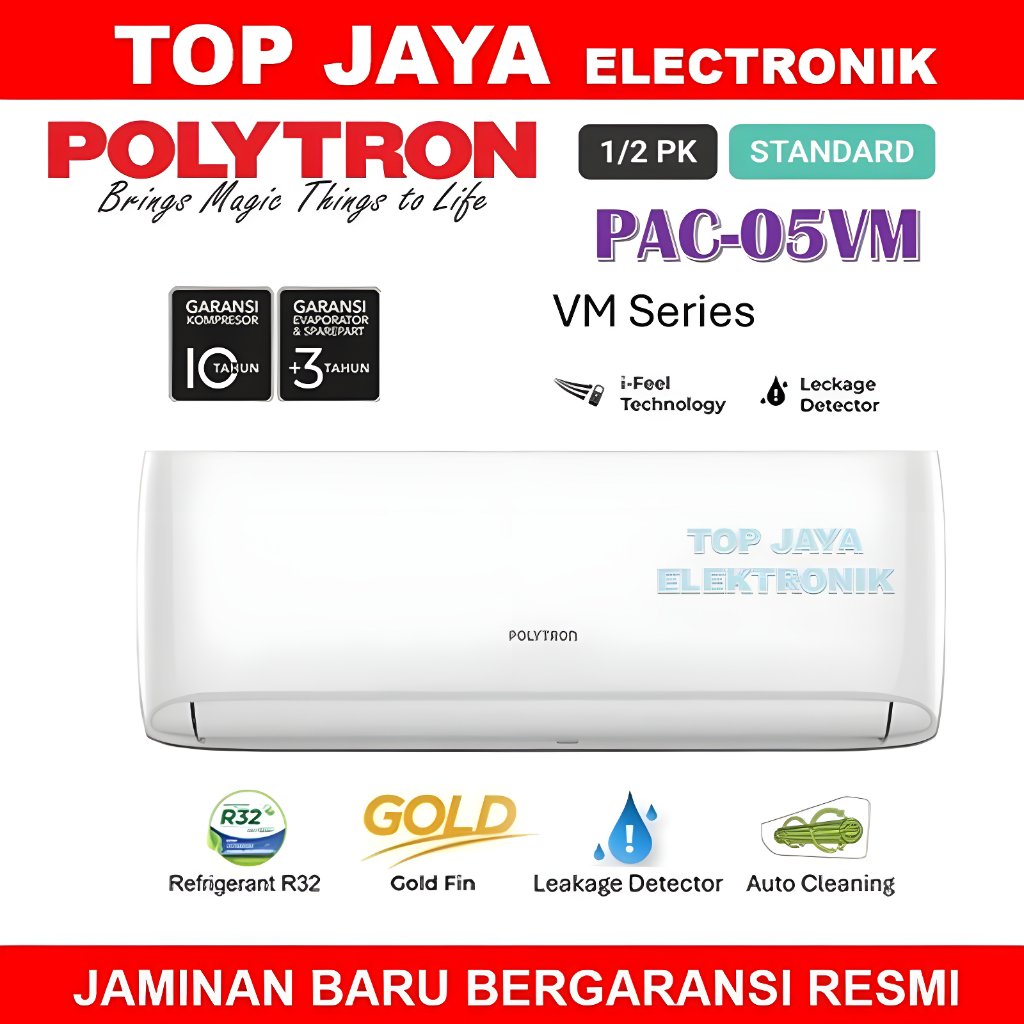 AC POLYTRON 1/2 PK PAC-5VM/POLYTRON AC 0,5 PK BARU BERGARANSI RESMI