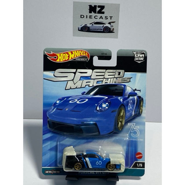 Hot Wheels Premium Speed Machine Porsche 911 GT3