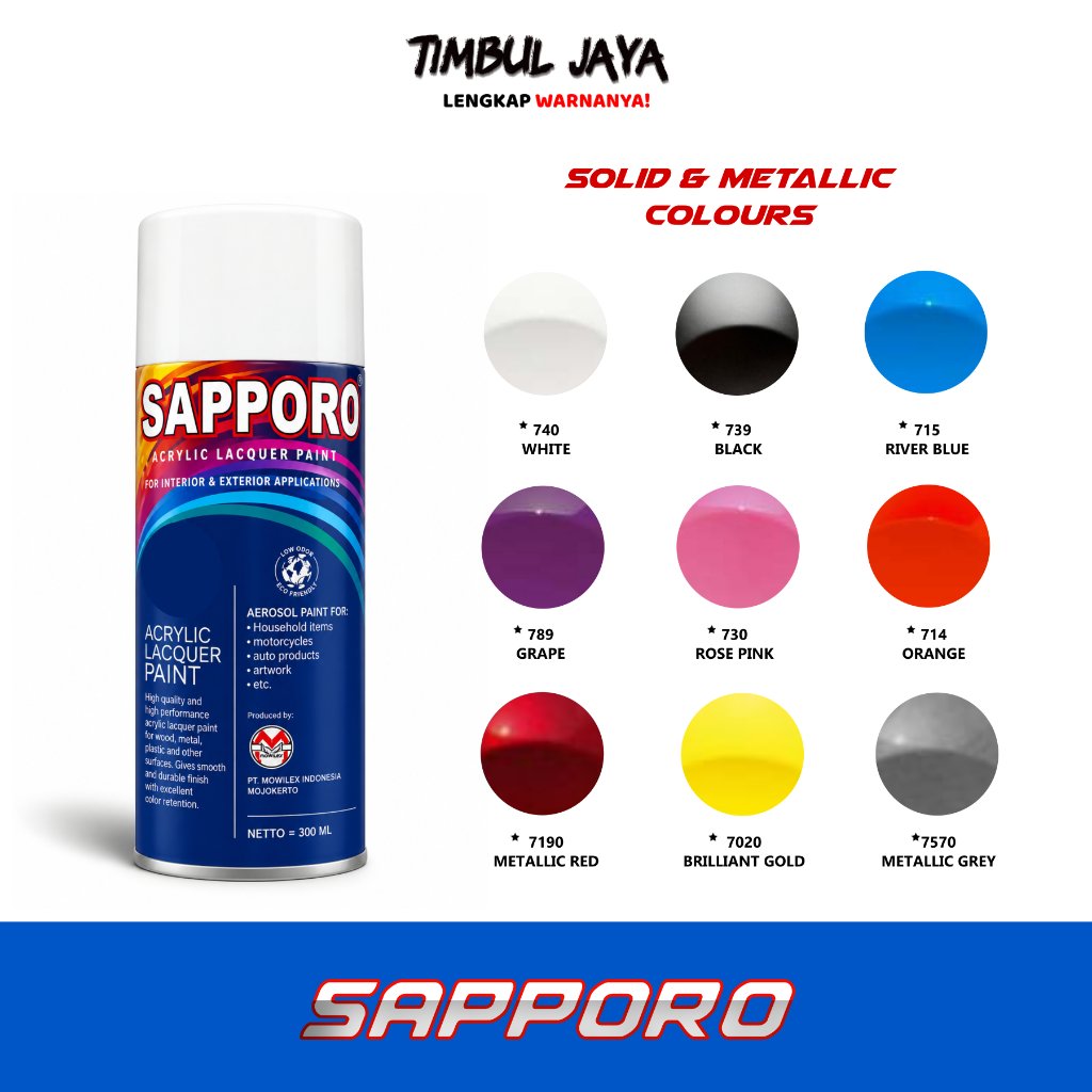 CAT SAPPORO CAGIVA BLUE 7042 MET - cat sapporo biru - cat biru metalik - cat motor biru - pilok biru