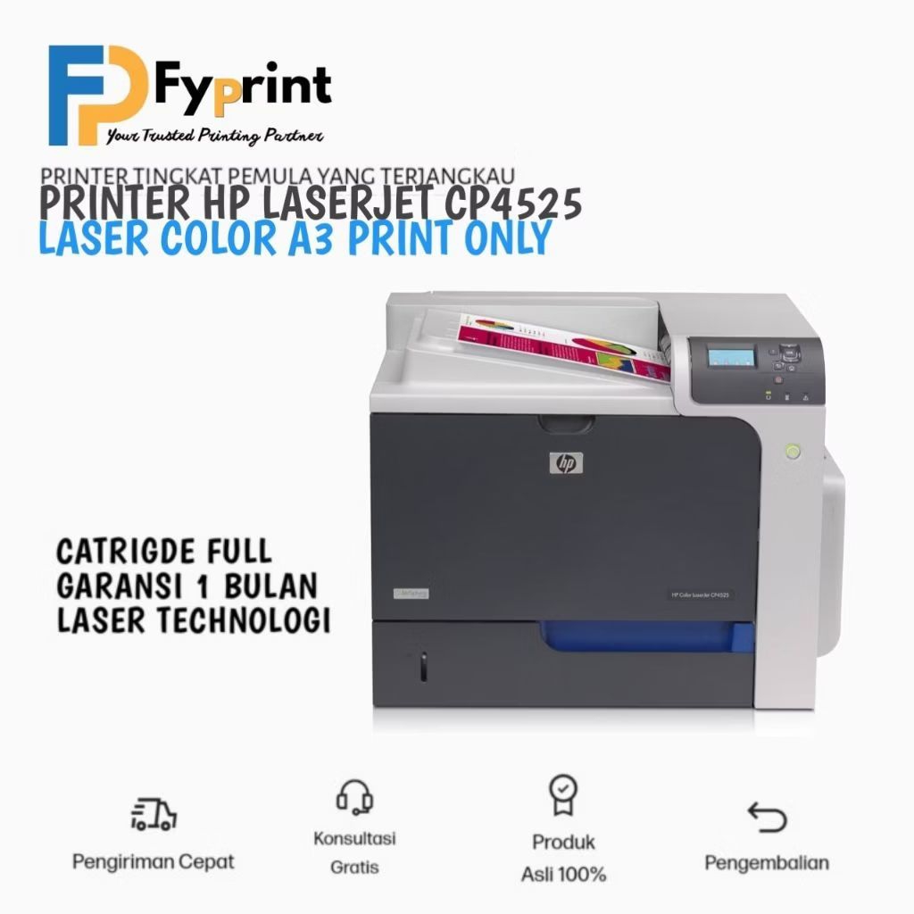 Printer hp LaserJet CP4525 second siap pakai printer hasil lelangan kantor siap pakai bagus murah be