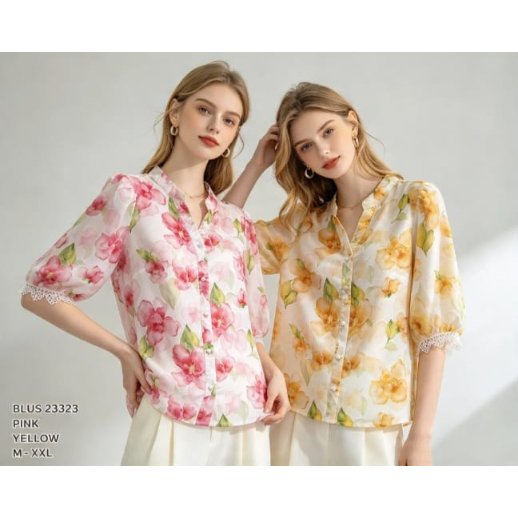 Blus Wanita Motif Bunga BLUS 23323