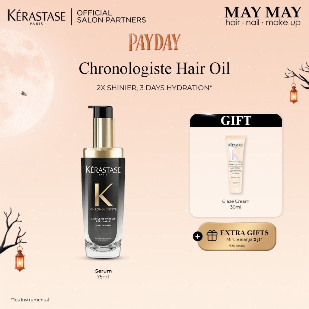 Kerastase Chronologiste Anti Aging Hair Oil 75ml - Serum Rambut Aging