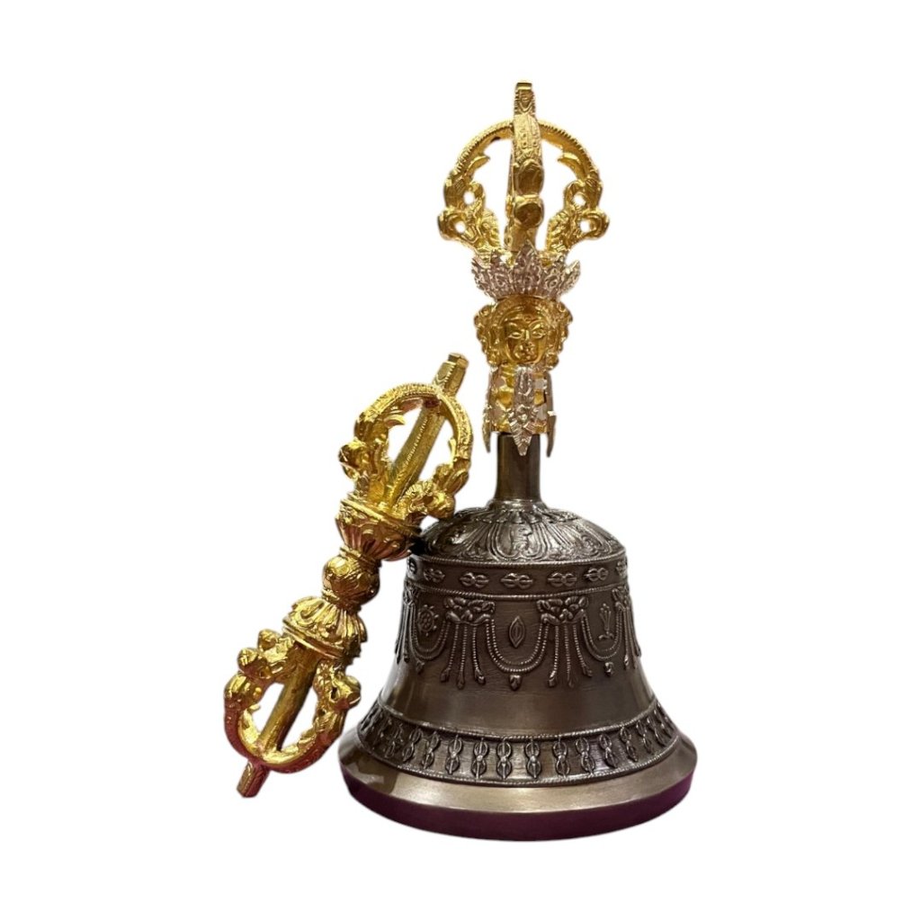 Vajra Bell Lonceng Vajra Lima Cabang Five Prong Ukuran Besar Good Quality Dehradun