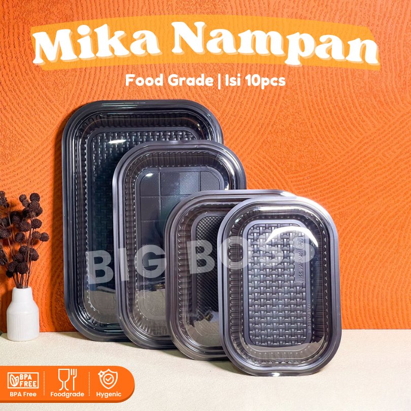[10PCS] Mika Tray Nampan Plastik Hantaran Kue Snack / Nampan Mika Plastik