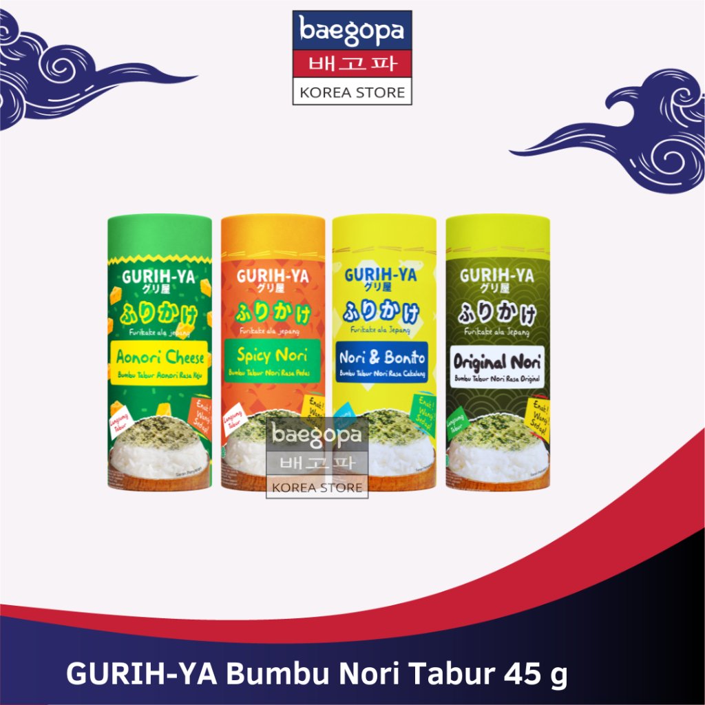 GURIH-YA Bumbu Tabur Nori 45 g Halal // Seaweed Nori Seasoning // Non MSG // BG