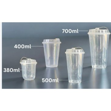 Gelas Cup + Tutup Injection Bening / Gelas Fore Starbucks | Reusable Kopi Smoothie Bubble Tea Takeaw