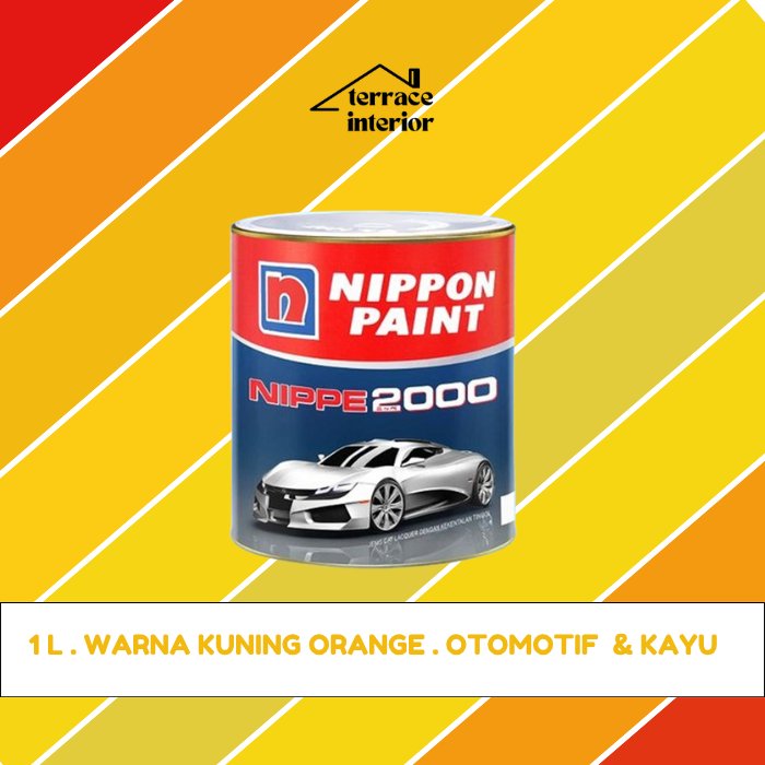 Cat Otomotif dan Kayu Nippe 2000 Warna Kuning Orange 1L