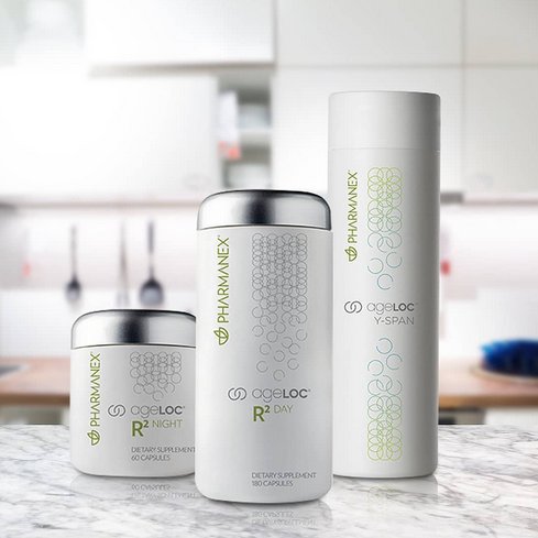 ageLOC Ultimate Duo Y-Span & R2 | Paket Suplemen Anti Aging | Nutrisi Day & Night | Original