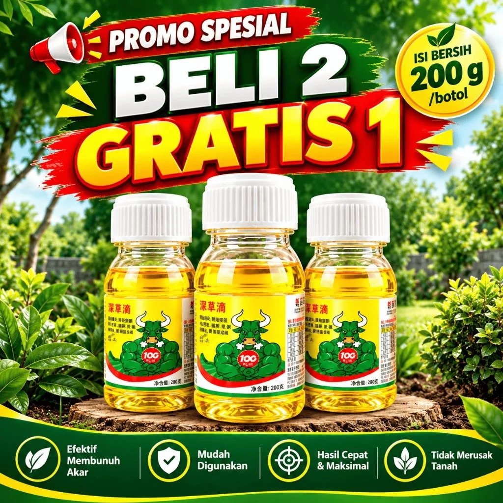 Promo Beli 2 Gratis 1 Herbisida LI Niu Pembunuh Pohon Besar Racun Kayu Besar Paling Ampuh Racun Bamb