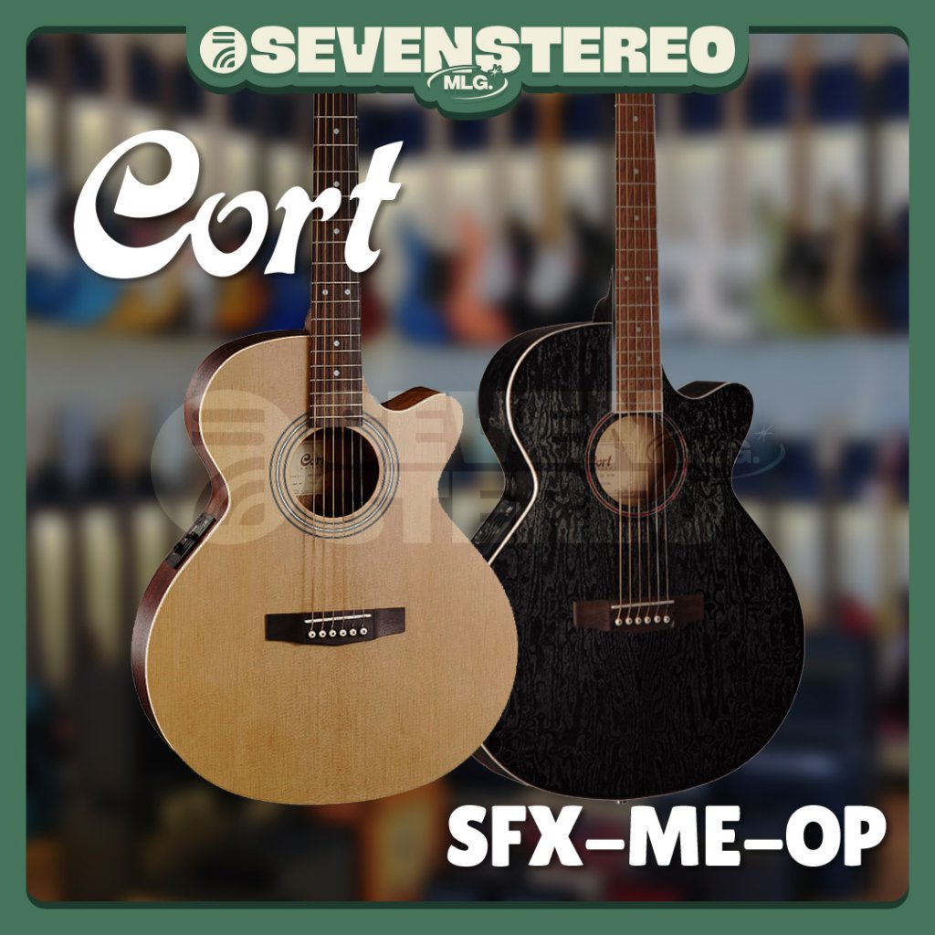 Cort SFX-ME Acoustic Electric Guitar – Gitar Akustik Elektrik Spruce Top Mahogany Body CE304T