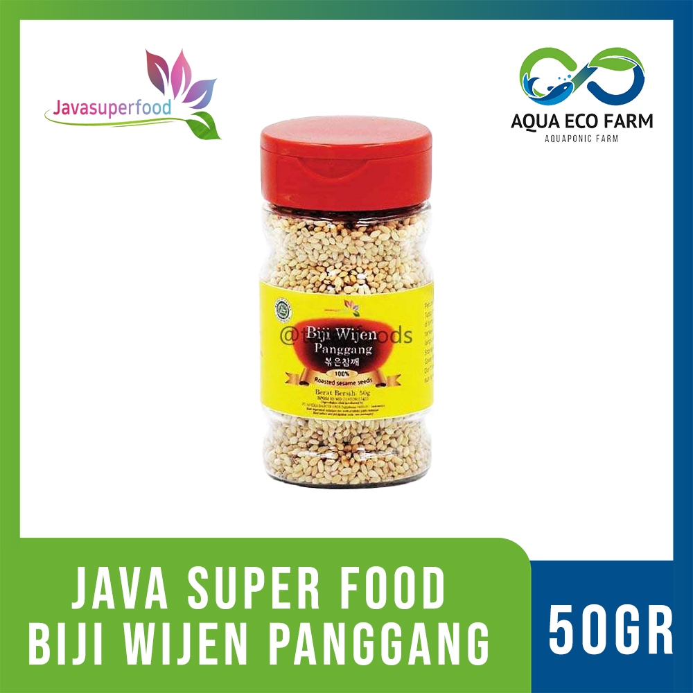 

[AquaEcoFarm] Java Super Food Biji Wijen Panggang 50gr – Roasted Sesame Seeds 100% Natural | Bandung
