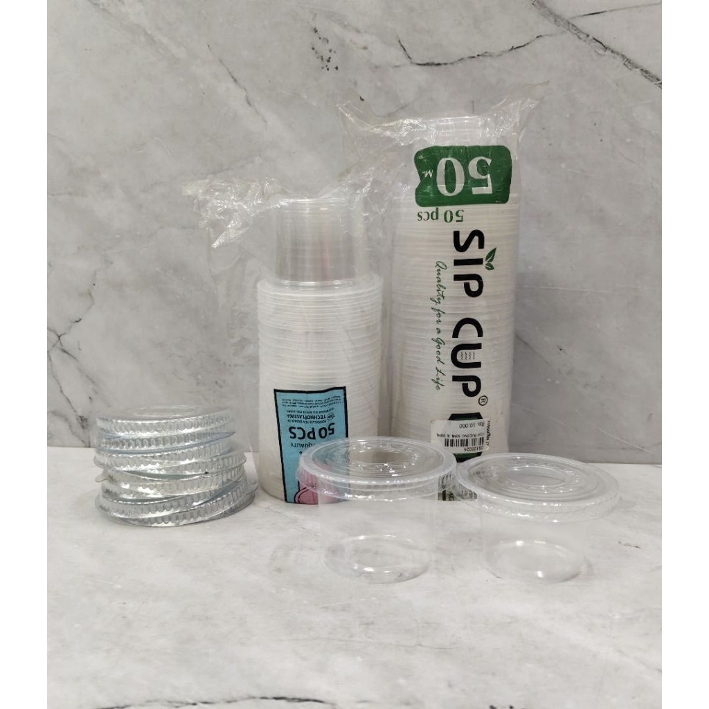 CUP PUDING + TUTUP 50ML & 90ML / CUP PLASTIK MINI
