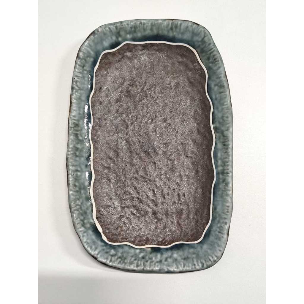 Piring Keramik Kotak Sedang Premium Jepang - Motif 2