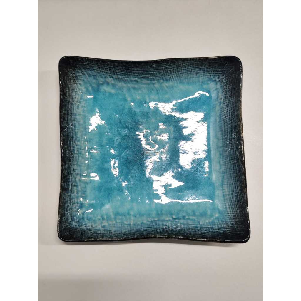 Piring Keramik Kotak Sedang Premium Jepang - Motif 6