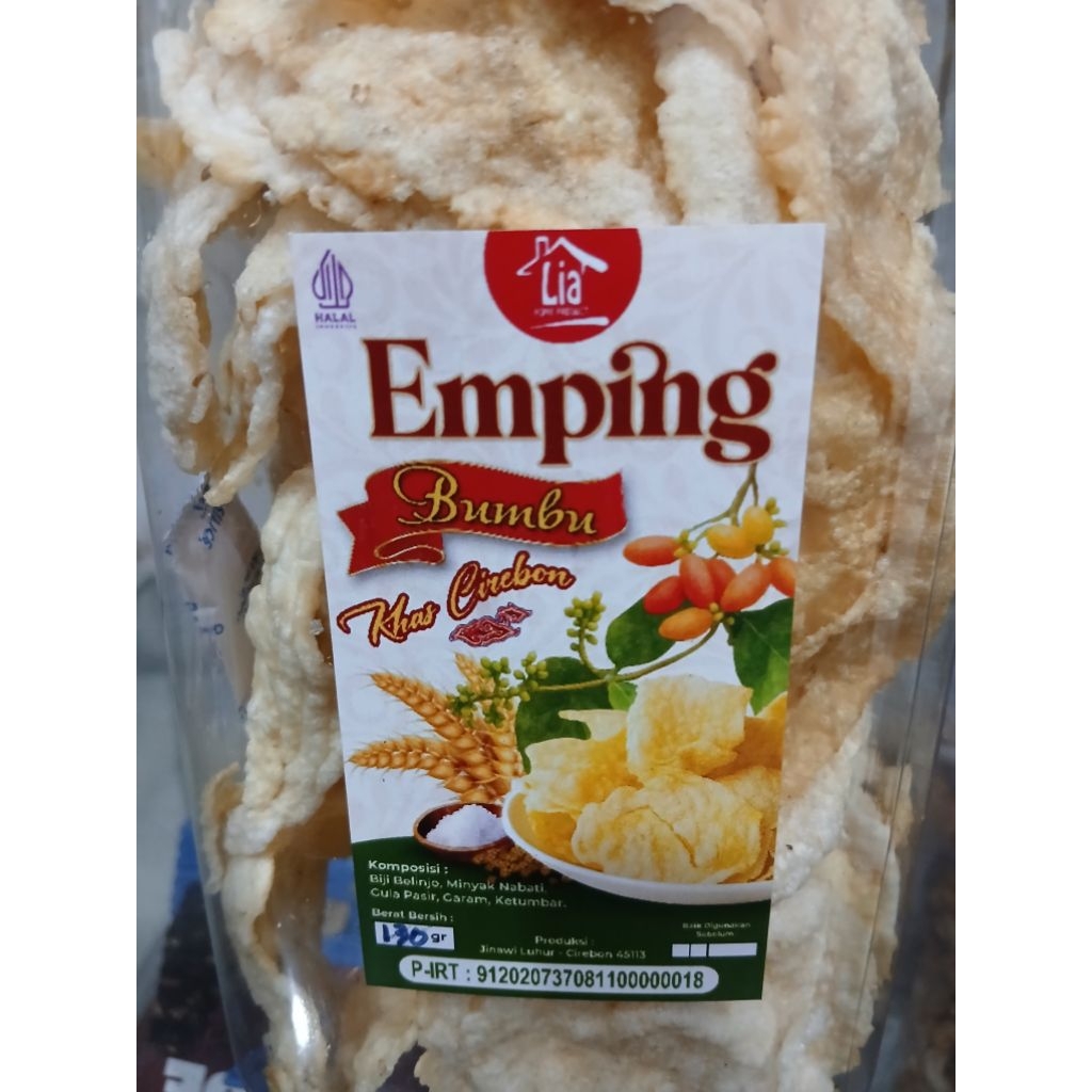

emping khas cirebon. rasa original (gurih-manis)