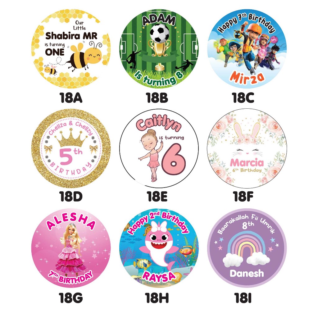

Stiker ULANG TAHUN ANAK CUSTOM TEKS EKONOMIS Part 3