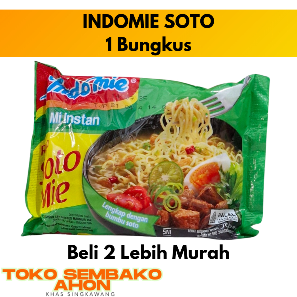 INDOMIE SOTO / INDOMI SOTO / MI SOTO / Indomie Rasa Soto / Mie Instan Soto / Mie Soto Indomie Origin