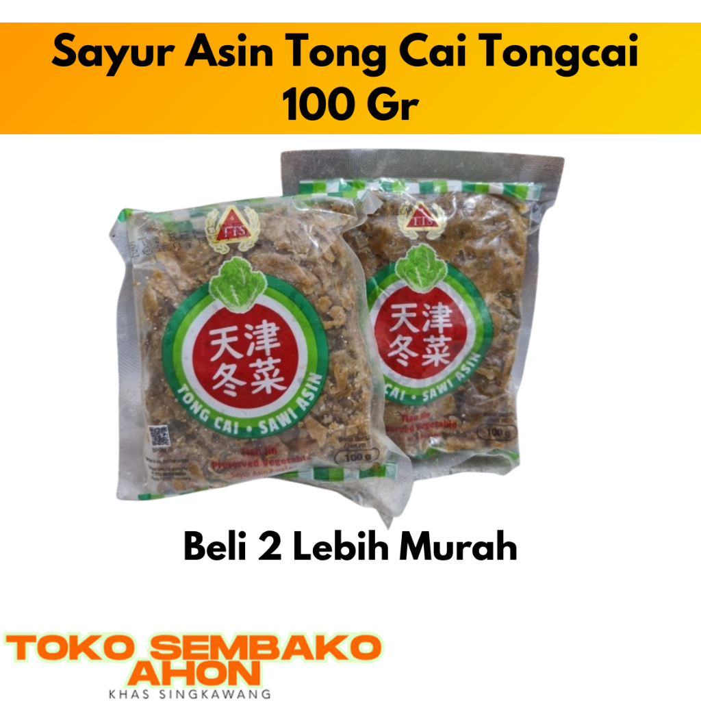 

Sayur Asin Tong Cai Tongcai Dongcai Sawi Asin Preserved Vegetable 100gr / Tongcai Sayur Asin 100gr / Sayur Kaleng Tiongkok / Tong Cai Kering / Sayur Asin Cina