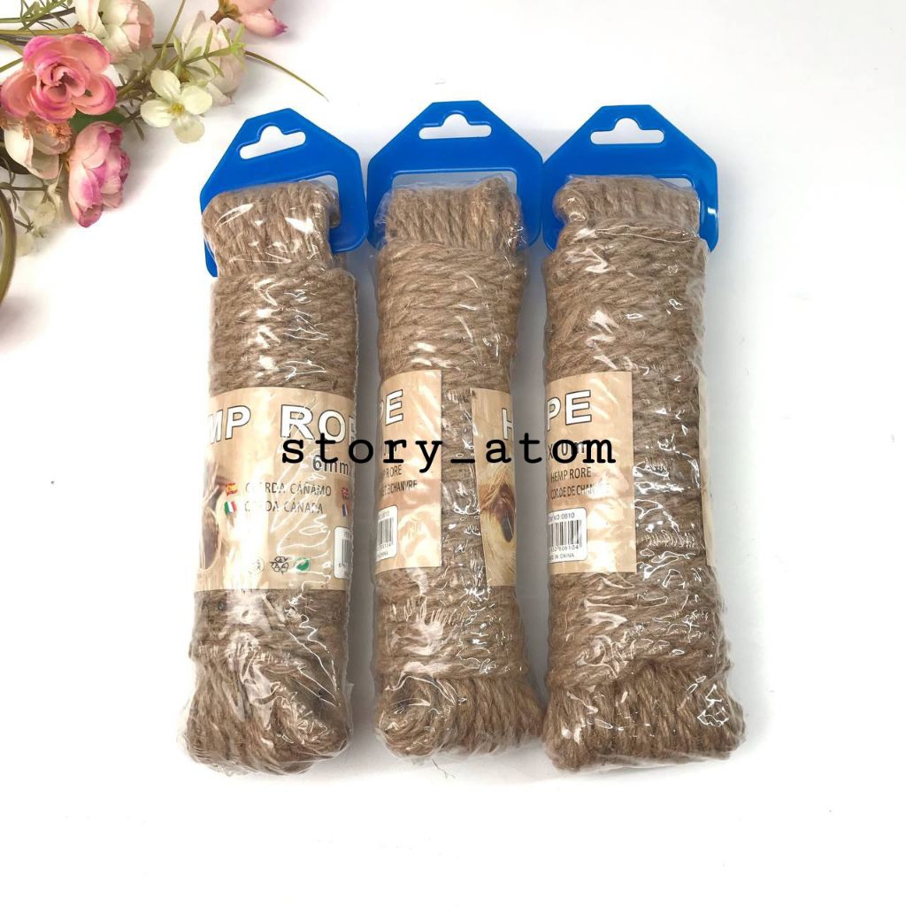 

1 ROLL - TALI GONI / TALI RAMI / HEMP ROPE / BAHAN CRAFT