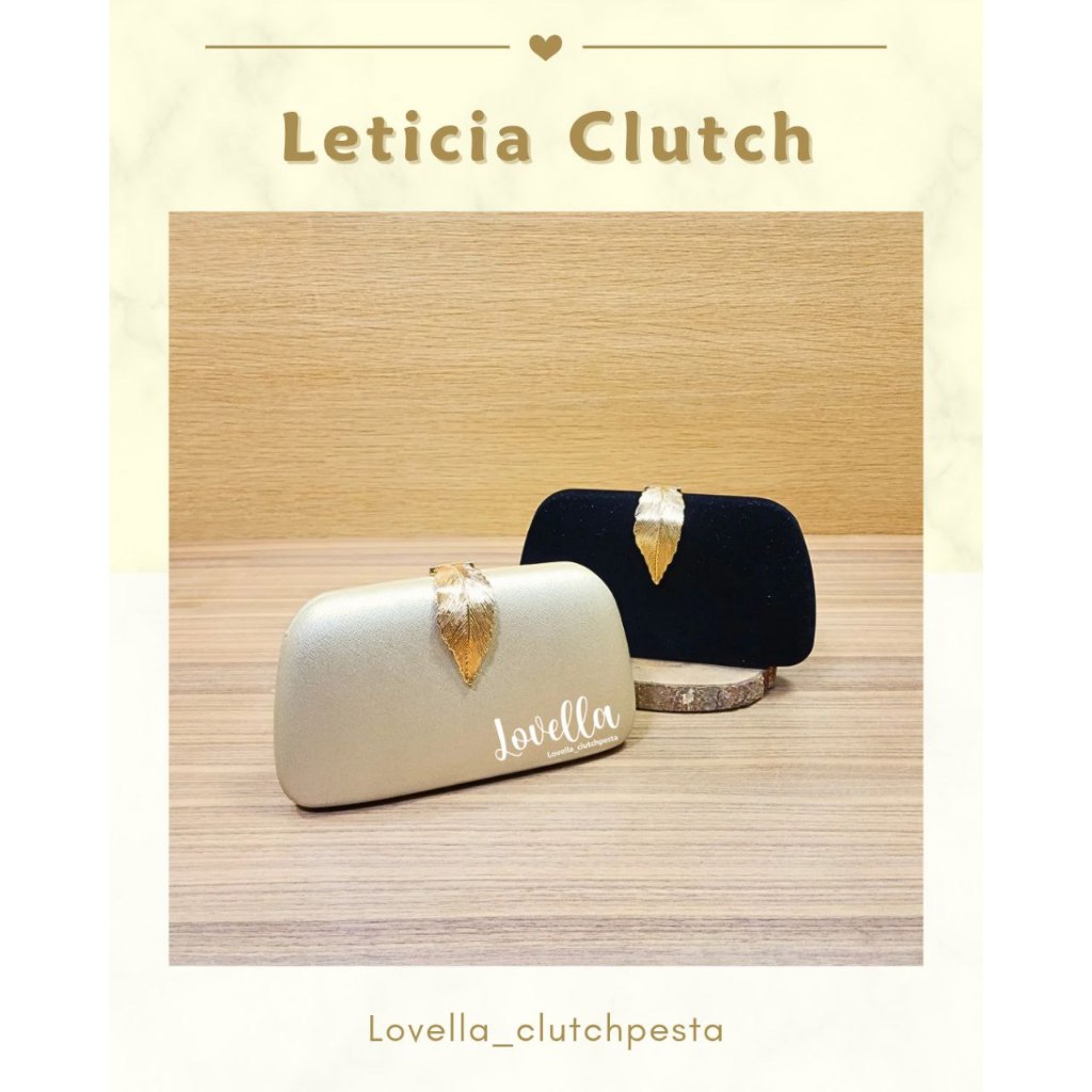 Leticia Clutch - Tas Pesta - Clutch Pesta - Tas Pesta Mewah - Tas Pesta Cantik - Tas Pesta Import