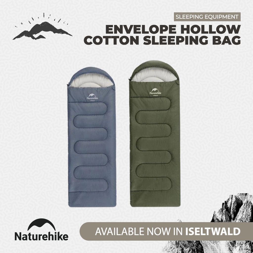 Naturehike Kantong Tidur Y150L NH21MSD08 Sleeping Bag Envelope Hollow Cotton Outdoor