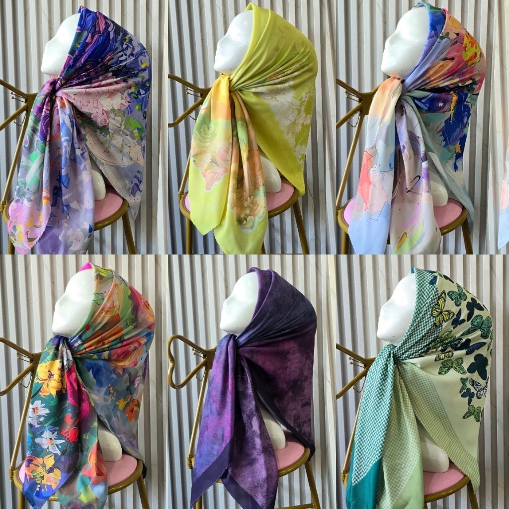 HIJAB SEGI EMPAT Denay KW DENAY premium Segiempat Premium motif