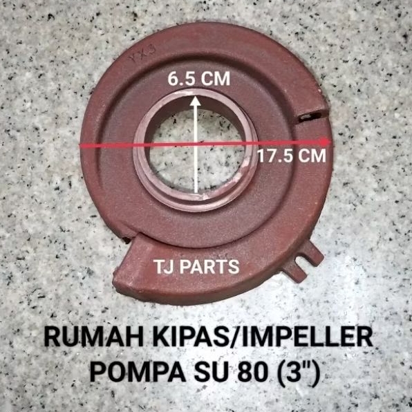 Rumah Impeller/Housing Impeller Pompa Air Alkon SU 80 (3")