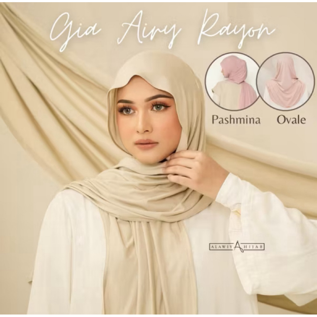 Pashmina Oval by Alawiyahijab | Pashmina Silk by Hameeda