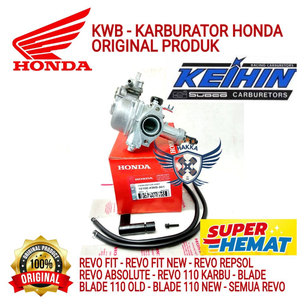 KWB ORIGINAL KARBURATOR HONDA REVO FIT, KARBURATOR HONDA REVO FIT NEW, KARBURATOR HONDA REVO REPSOL,