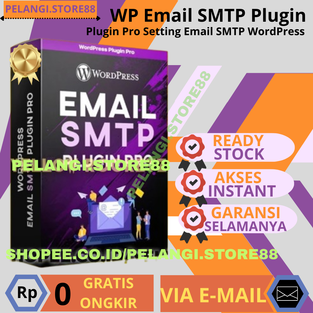 WordPress EMAIL SMTP PRO WP Plugin - Setting SMTP Mudah WordPress Lifetime Premium
